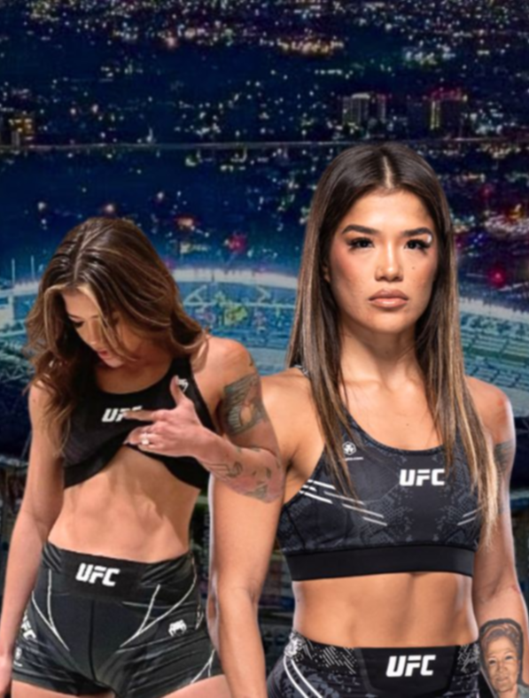 La luchadora de UFC Tracy Cortez se lleva todas las miradas en el estadio Azteca