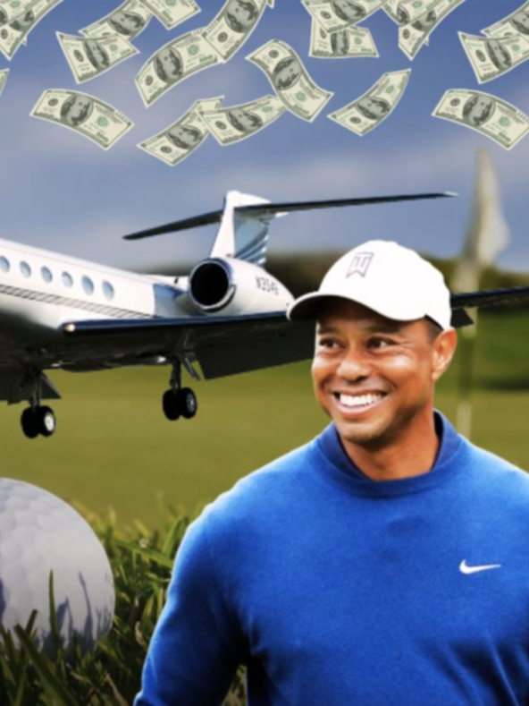 Todo sobre el jet privado de 53 millones de dólares de Tiger Woods