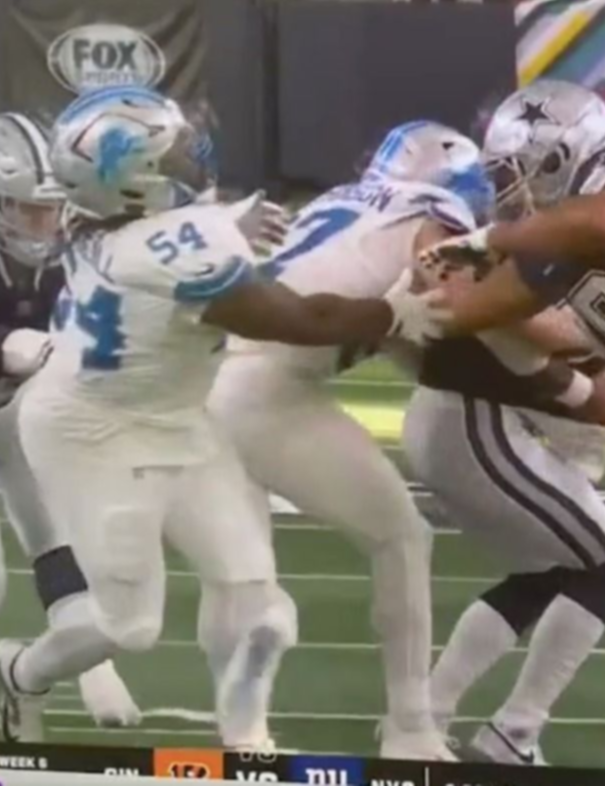 Video: así fue la impactante lesión de Aidan Hutchinson ante los Cowboys