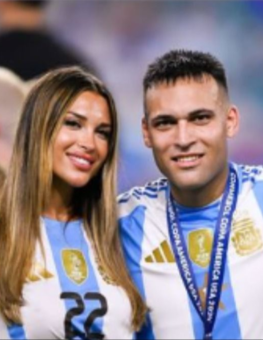 Agustina Gandolfo publicó estas fotos Lautaro Martínez para celebrar la victoria en la Copa América