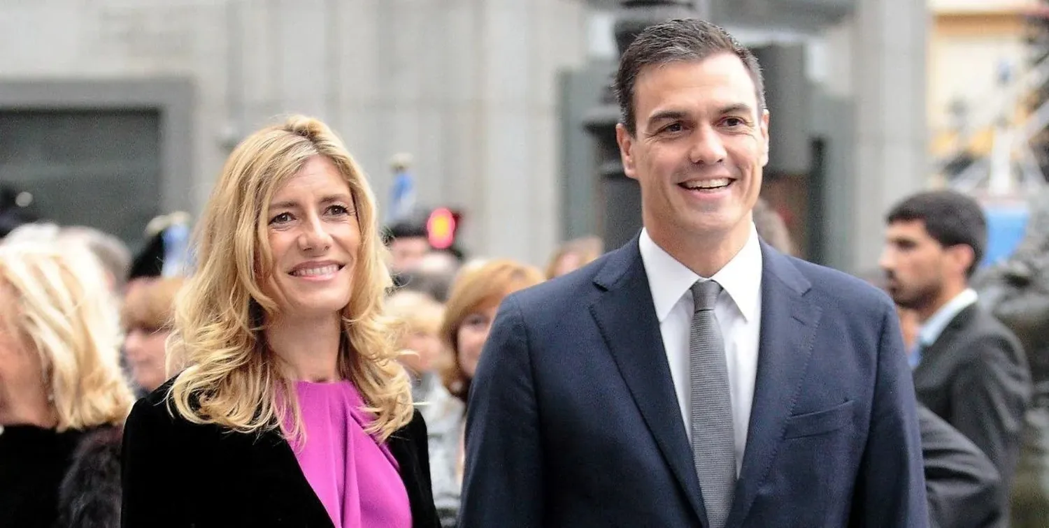 Begoña Gómez junto a Pedro Sánchez.