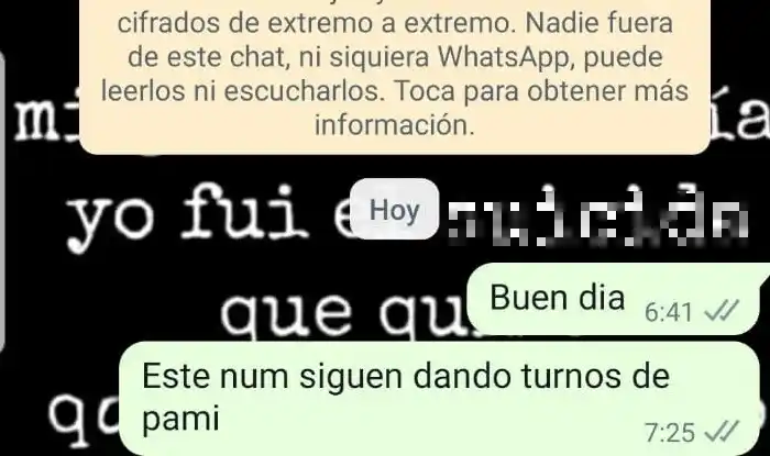 Turnos de Pami: es cierto que no atienden el WhatsApp