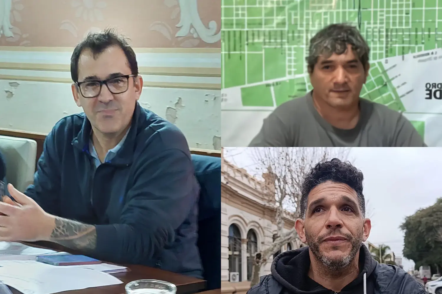 Martín Rivas, Sergio "Gallna" Leiva y Juan Cruz "Mono" Acosta".