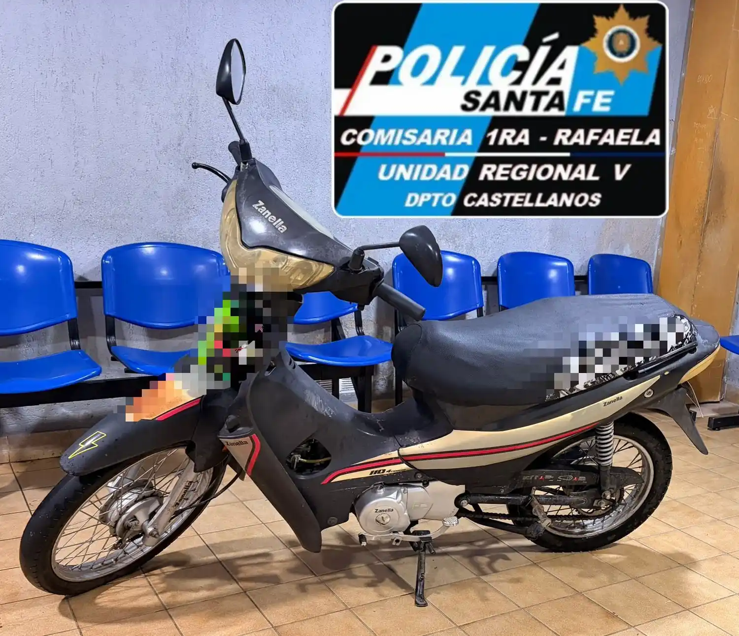 Secuestraron una motocicleta abandonada en la vía pública en plena madrugada