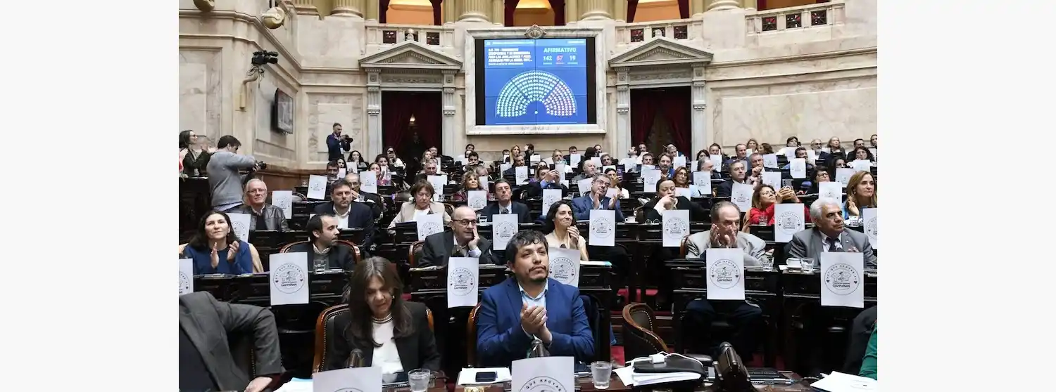 Cámara de diputados de la nación (Foto: Infobae)