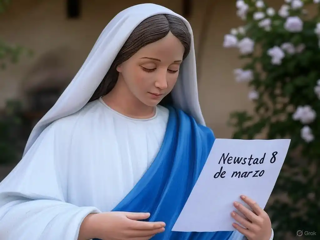 Santoral. María, leyendo el Santoral del 8 de marzo.