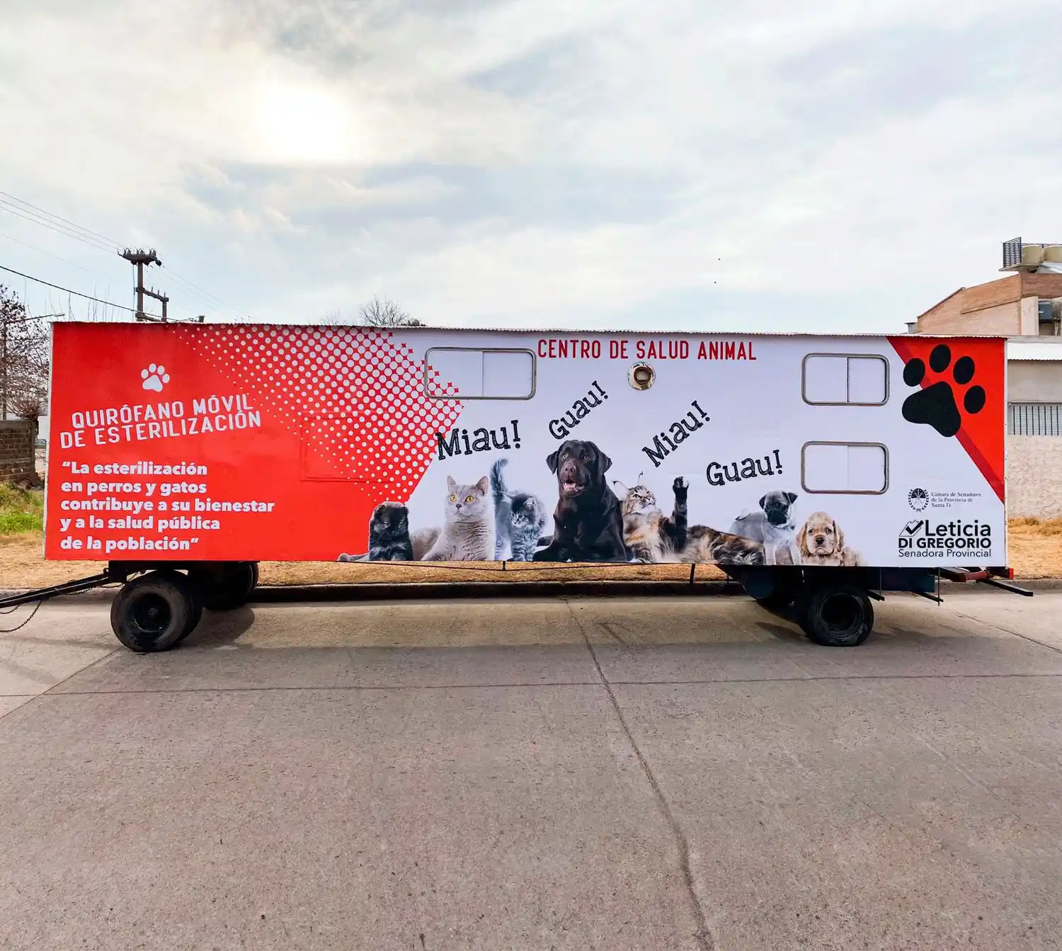 El quirófano móvil recorre las localidades del departamento General López.