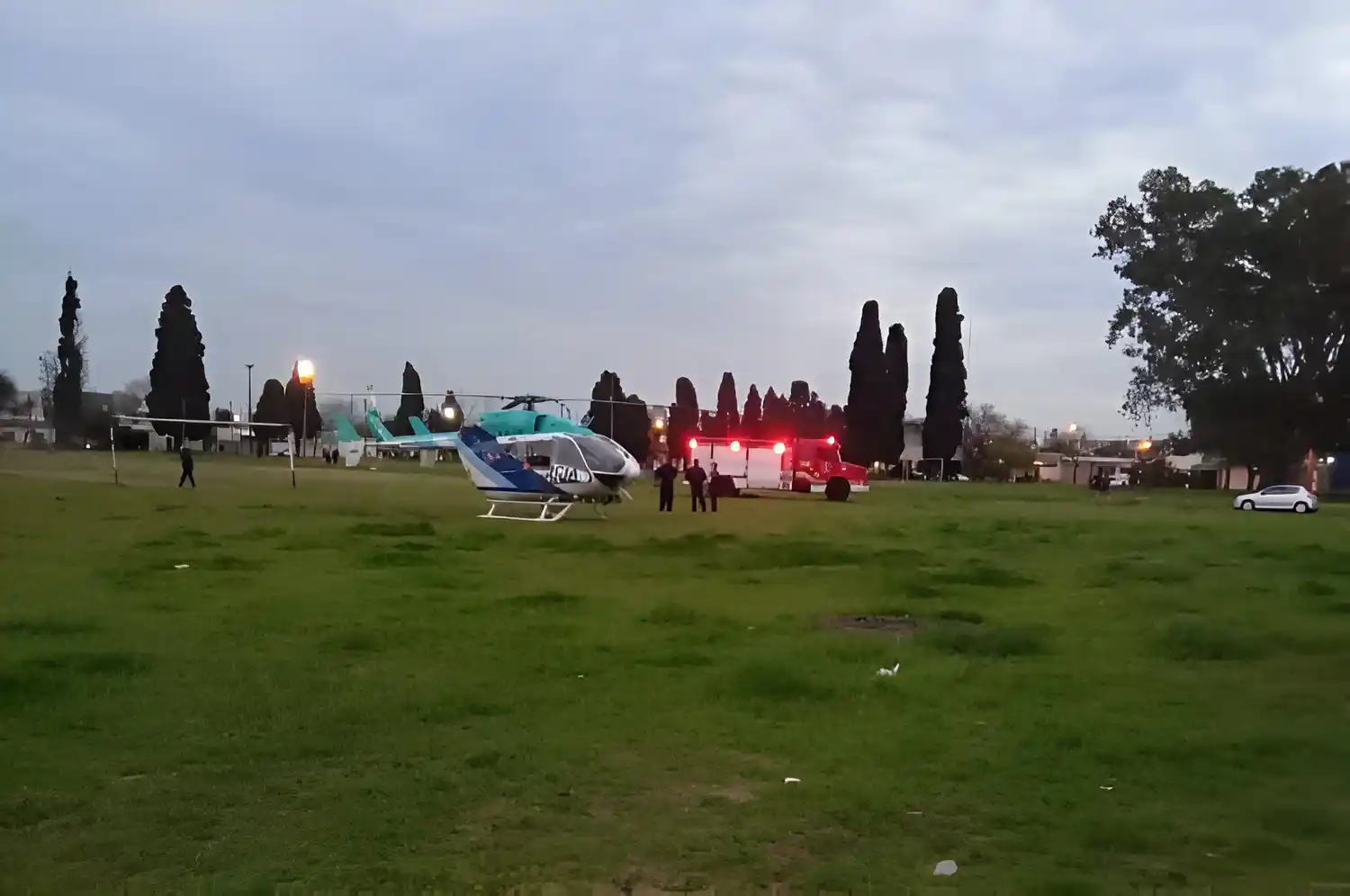 helicóptero vuelo sanitario accidente ruta 9