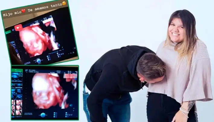 La tierna foto del hijo de More Rial: ¿Se está riendo?
