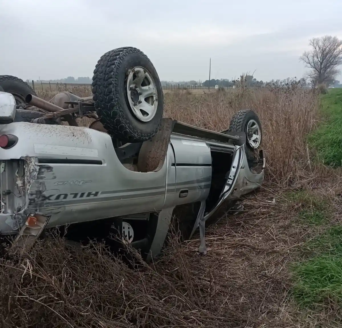 El conductor de la Toyota fue quien se llevó la peor parte