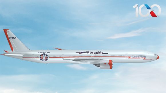 Así es el livery retro que lucirá un 777 de American Airlines para celebrar el centenario de la compañía