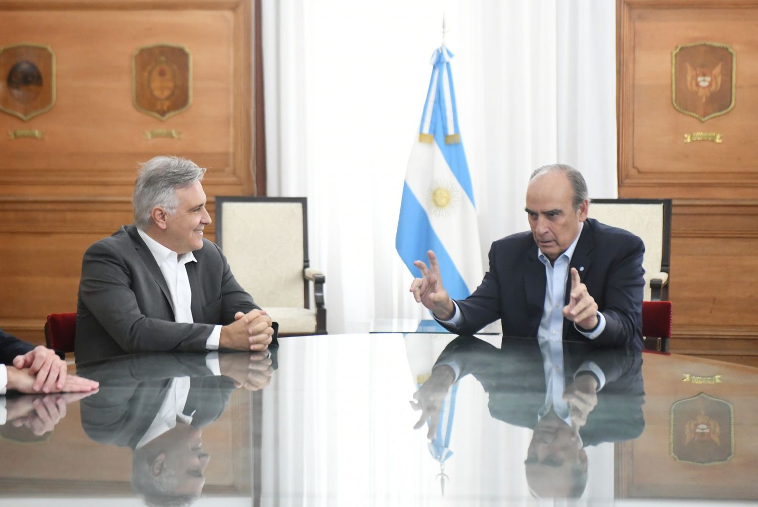 Martín Llaryora y Guillermo Francos (Archivo)