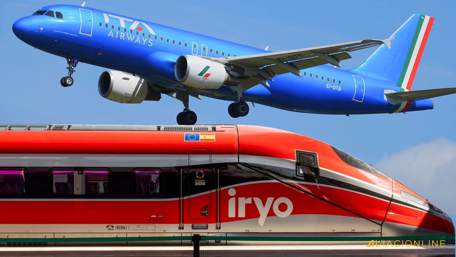 Nuevo acuerdo permite combinar vuelos de ITA Airways con trenes de iryo en España