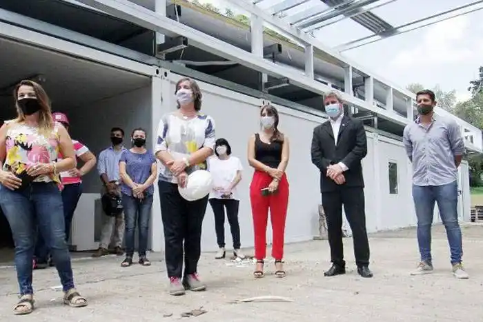 Se levantan dos de los  tres hospitales modulares  que tendrá Entre Ríos