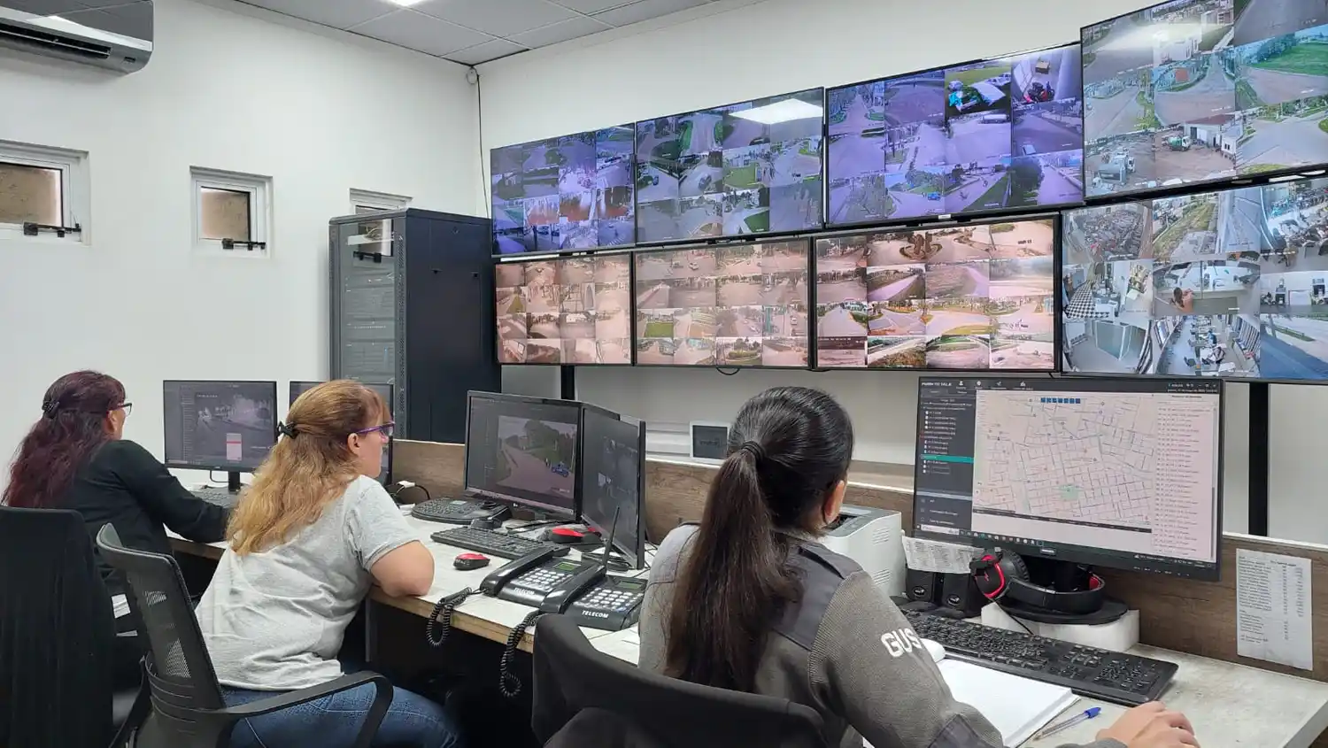 Avanza la inversión en seguridad en Sunchales 110 cámaras activas y un sistema listo para llegar a 160