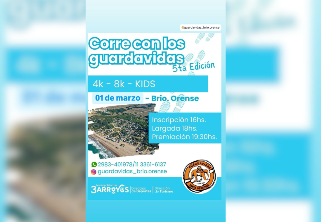 Hoy se realizará el evento Corré con los Guardavidas