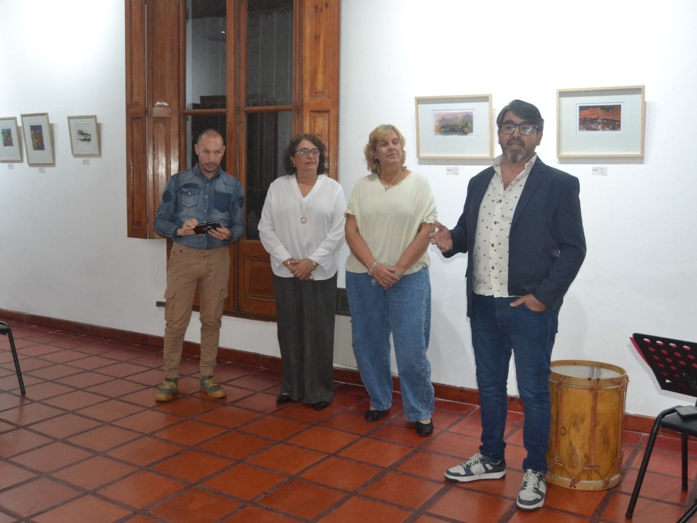Los artistas plásticos de Paraná explicaron el trabajo realizado.