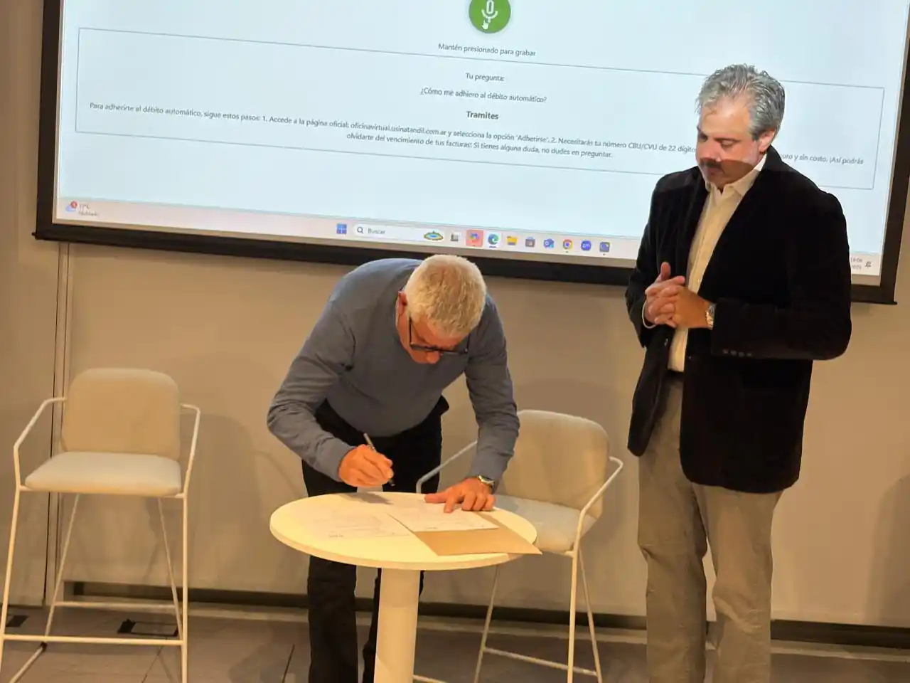 La Usina y el Clúster Tecnológico firmaron un convenio.