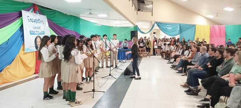Los Encuentros Corales 2024 del Nivel Secundario 
continuaron en el colegio Raúl Scalabrini Ortiz