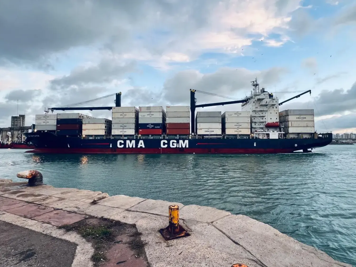 La tercera naviera más importante del mundo comenzó a operar en el puerto de Mar del Plata.