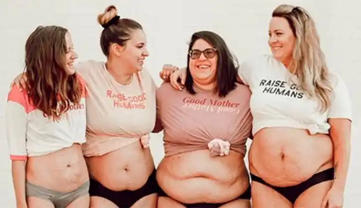 Mostraron sus cuerpos postparto y la imagen se hizo viral