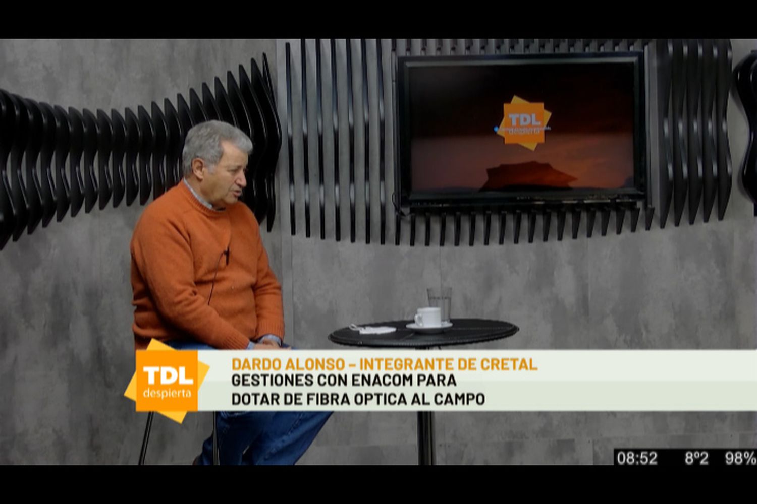Dardo Alonso en Tandil Despierta por la 104.1 Tandil FM y ECO TV.