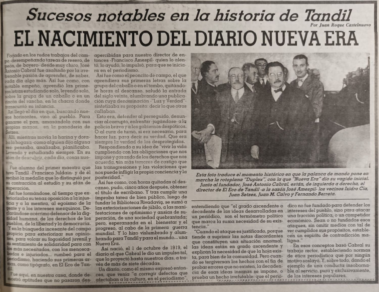 El nacimiento del diario Nueva Era
