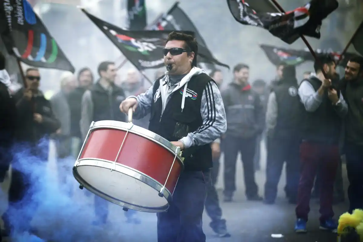 Trabajadores de televisión se manifestaron en la comuna