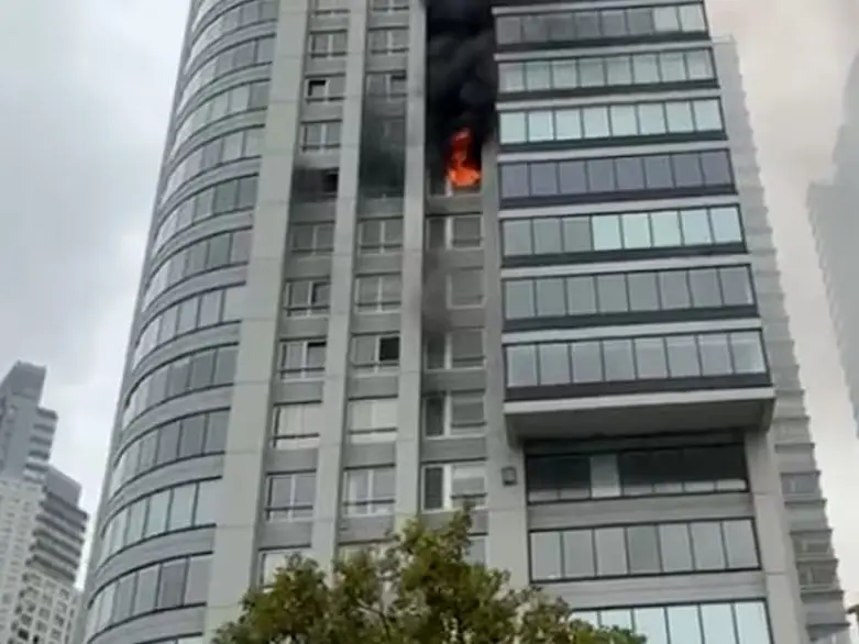 Incendio Torres en Puerto Madero