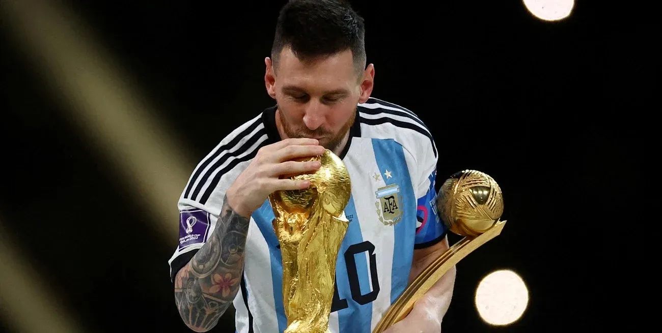 Lionel Messi en su momento de mayor gloria con la Selección Argentina.