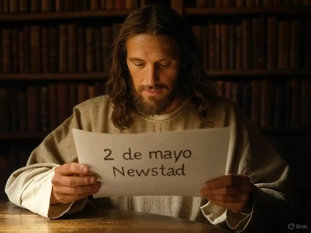 Santoral. Francisco, leyendo el Santoral del 2 de mayo.