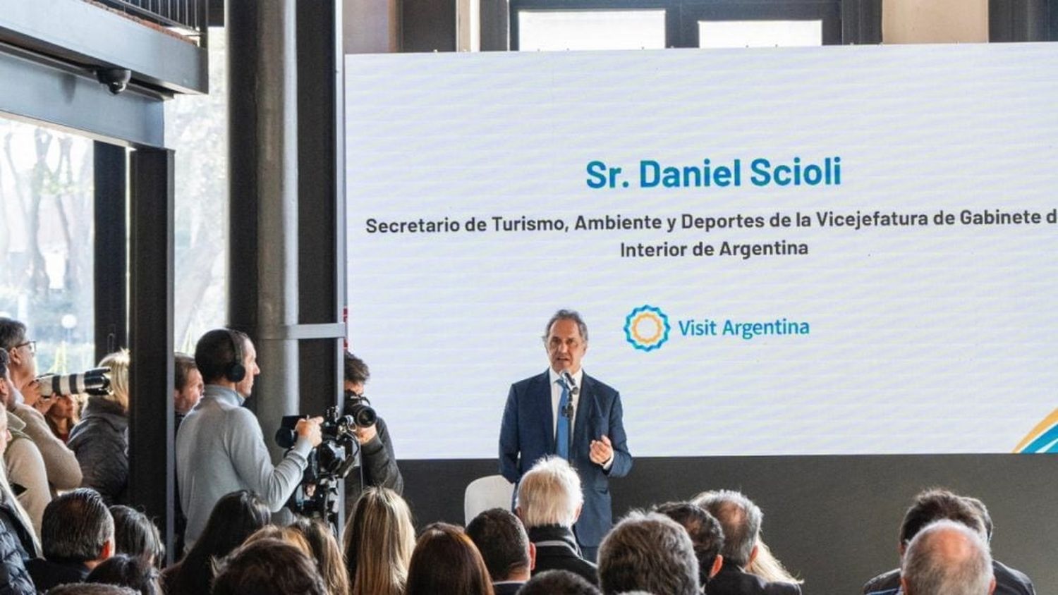 El ministro de Turismo, Daniel Scioli.