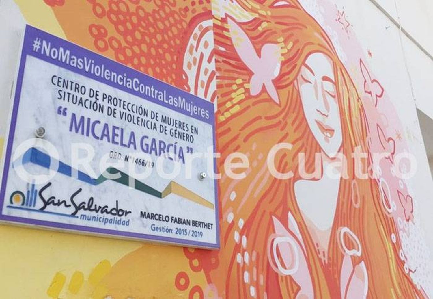 Semana de la Mujer: se descubrió un mural en el refugio