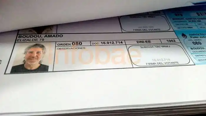Al igual que en las PASO, Amado Boudou no fue a votar