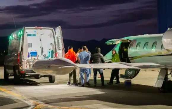 Se realizaron dos evacuaciones sanitarias en tres días, desde las Islas Malvinas hacia la Argentina continental