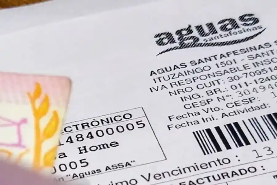 Desde octubre, Aguas Santafesinas implementará el pago mensual de las facturas en la ciudad de Santa Fe