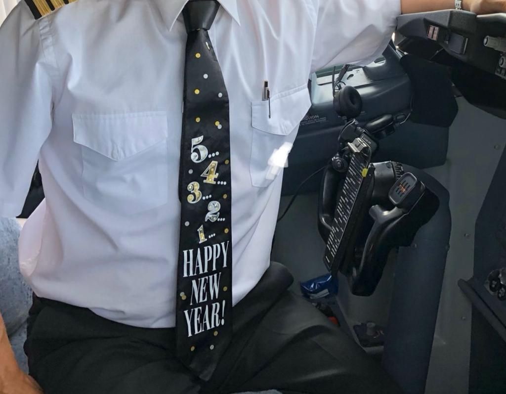 Feliz Año Nuevo a 10.000 metros!