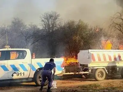 Incendio forestal en jurisdicción de 
Pozo de Maza y comunidades aledañas
