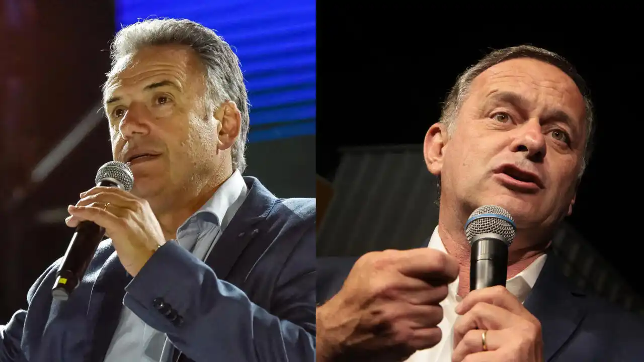 Yamandú Orsi y Álvaro delgado, los dos candidatos mejor posicionados en las elecciones de Uruguay.