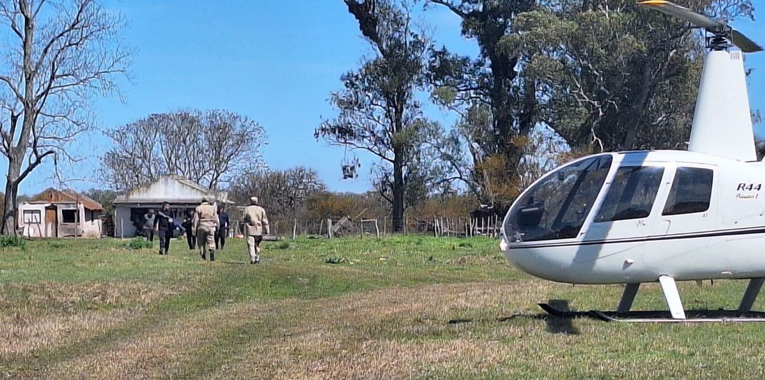 detenido helicoptero