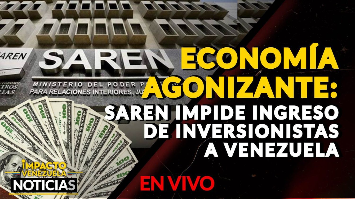 ECONOMÍA AGONIZANTE: Saren impide ingreso de inversionistas a Venezuela- VIDEO