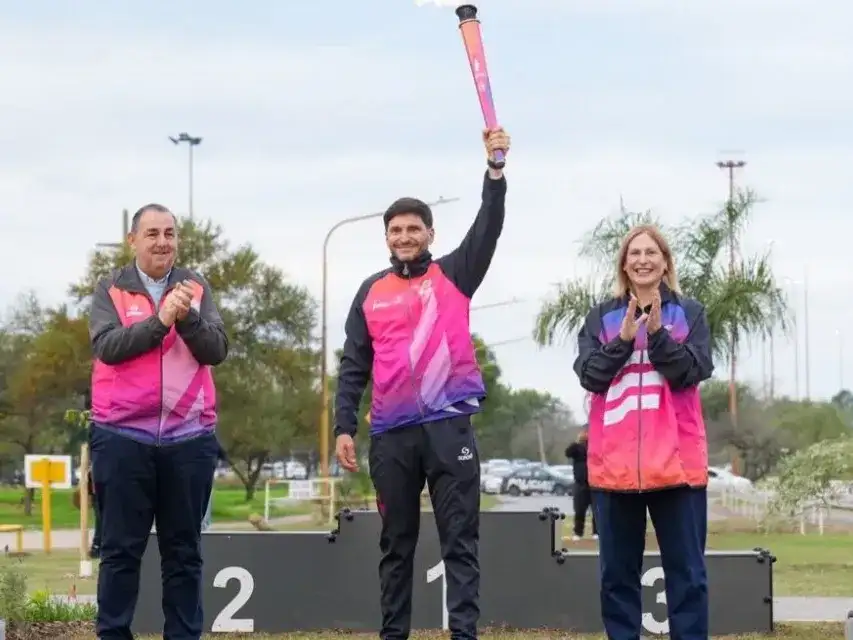 Juan Pablo Poletti, Maximiliano Pullaro y Gisela Scaglia.
