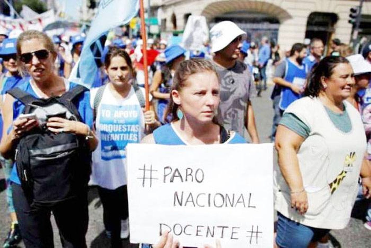 Paro nacional  docente contra la criminalización de la protesta social