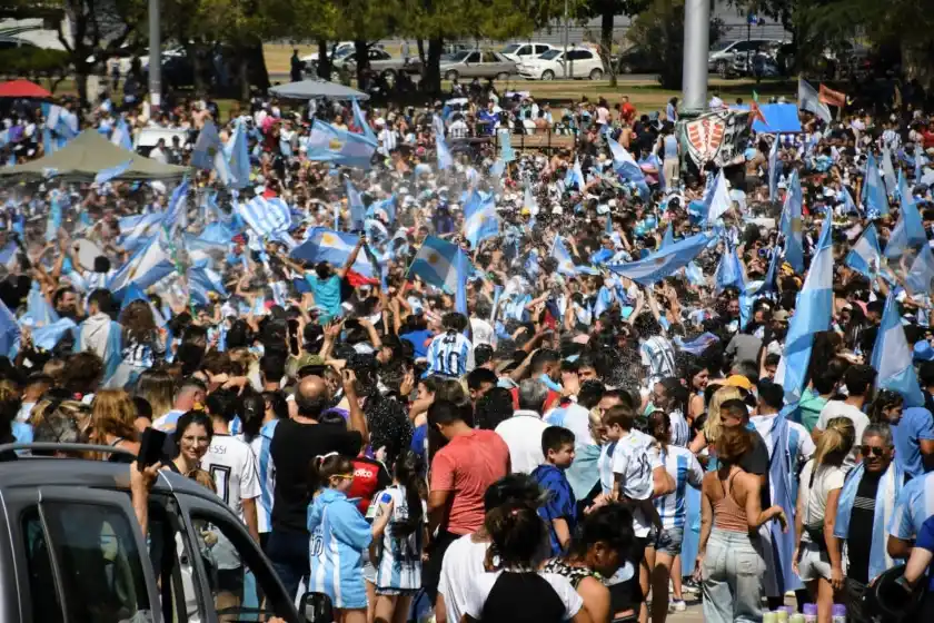 Rosario festejó la consagración de La Scaloneta