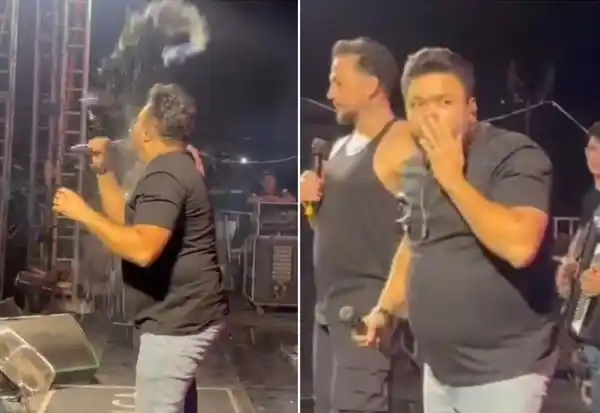 Fuerte agresión a Rick Rocha durante un show.