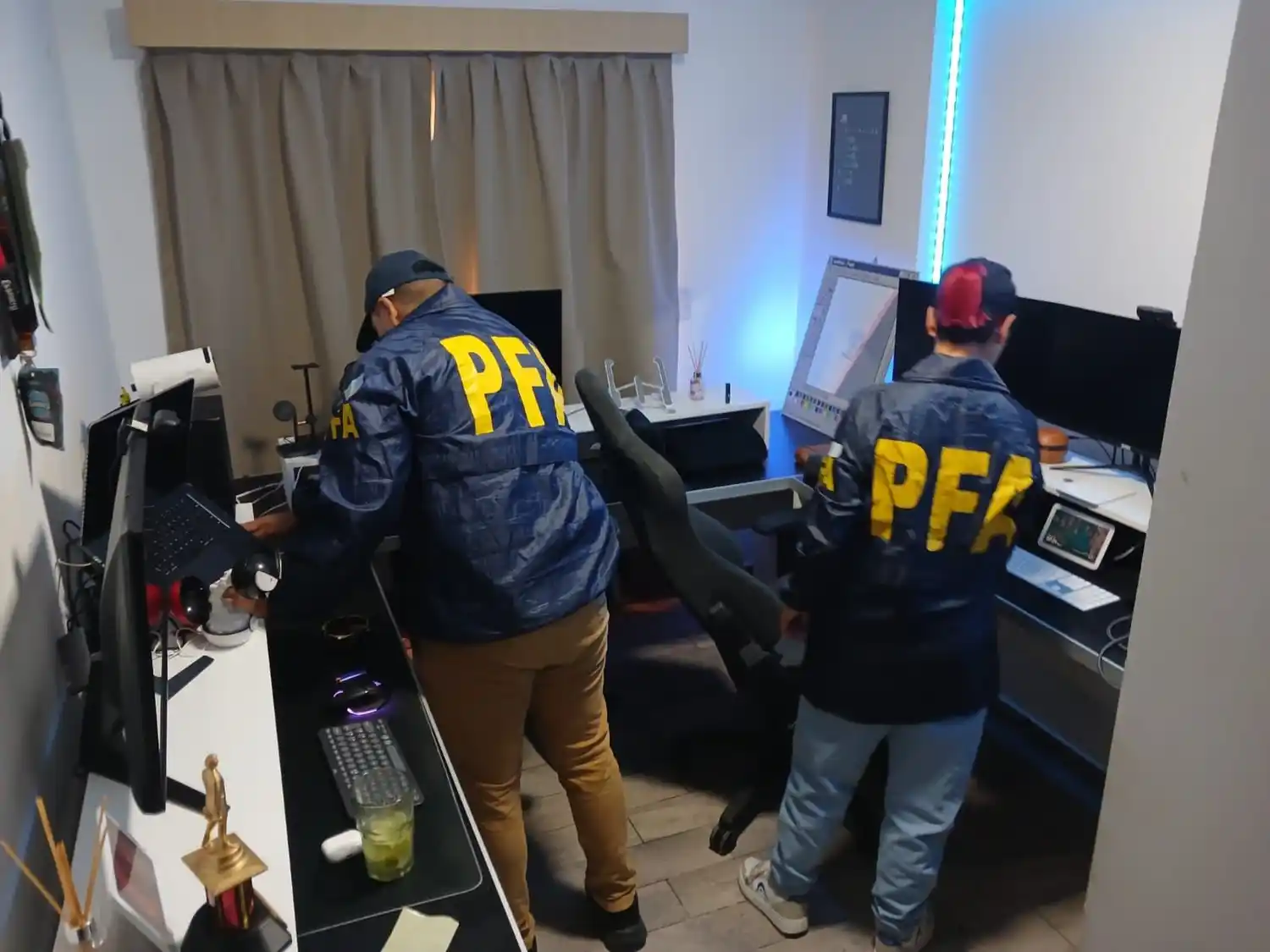 El procedimiento se realizó en un inmueble de la localidad de Ciudadela.