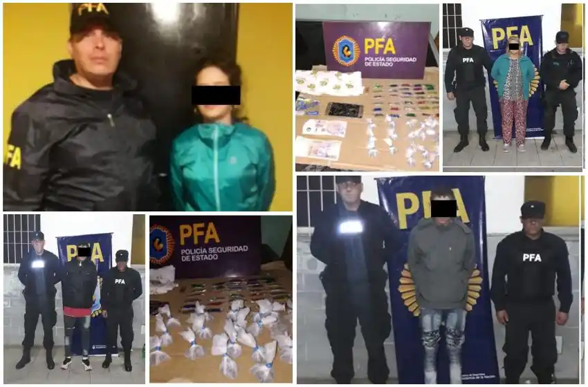 Detuvieron a ocho personas involucradas en homicidios y venta de drogas