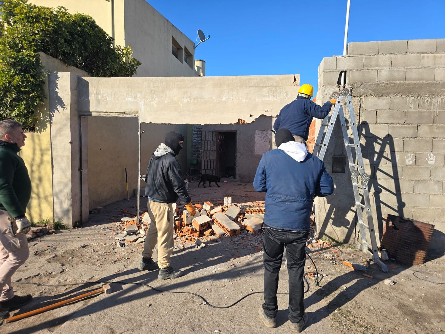 Frontera: derribaron un búnker vinculado a varios hechos violentos y al microtráfico de drogas