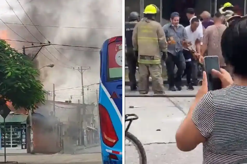 La escena quedó filmada