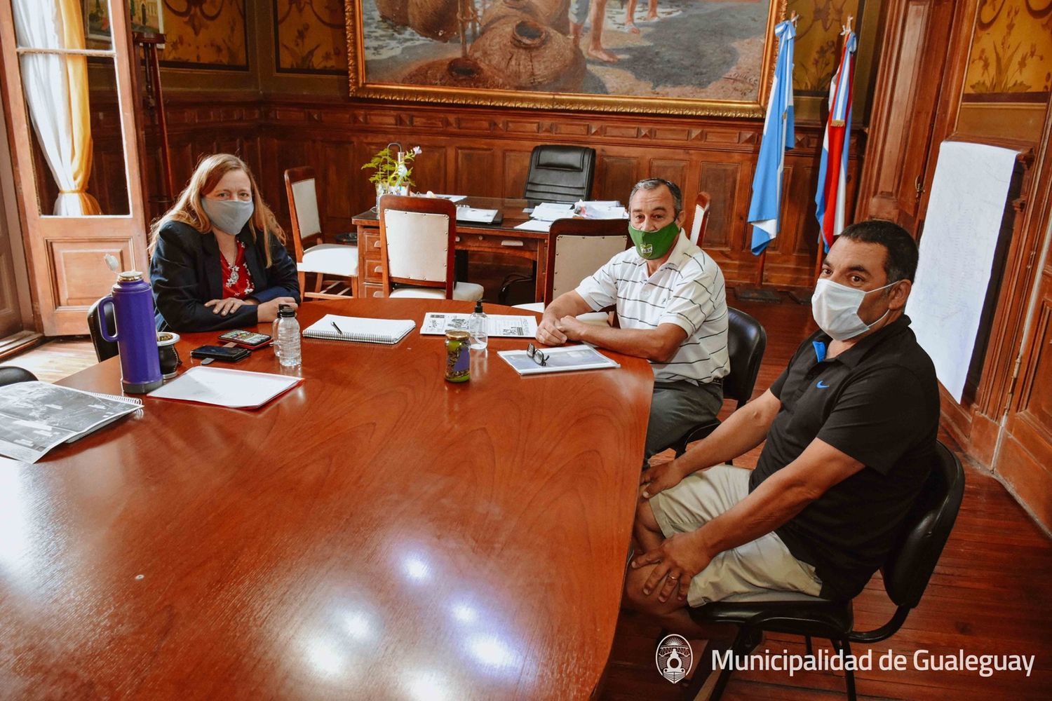 B.H. : autoridades del Verde con la intendenta V. Berisso